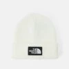 The North Face Logo Box Cuffed Beanie Unisex - Beanie - Gardenia White