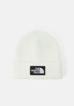 The North Face Logo Box Cuffed Beanie Unisex - Beanie - Gardenia White