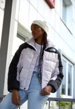 The North Face Insulated Jacket - Winter Jacket - Lavender Fog Mountain Splatter