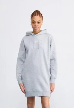 The North Face ESSENTIAL RELAXED HOODIE DRESS - Day Dress - Light Grey Heather