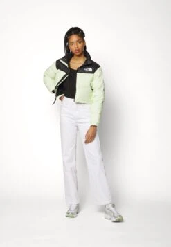 The North Face Nuptse Short Jacket - Down Jacket - Lime Cream -The North Face 0c10b82fe6c142088541c33f00cd2d45
