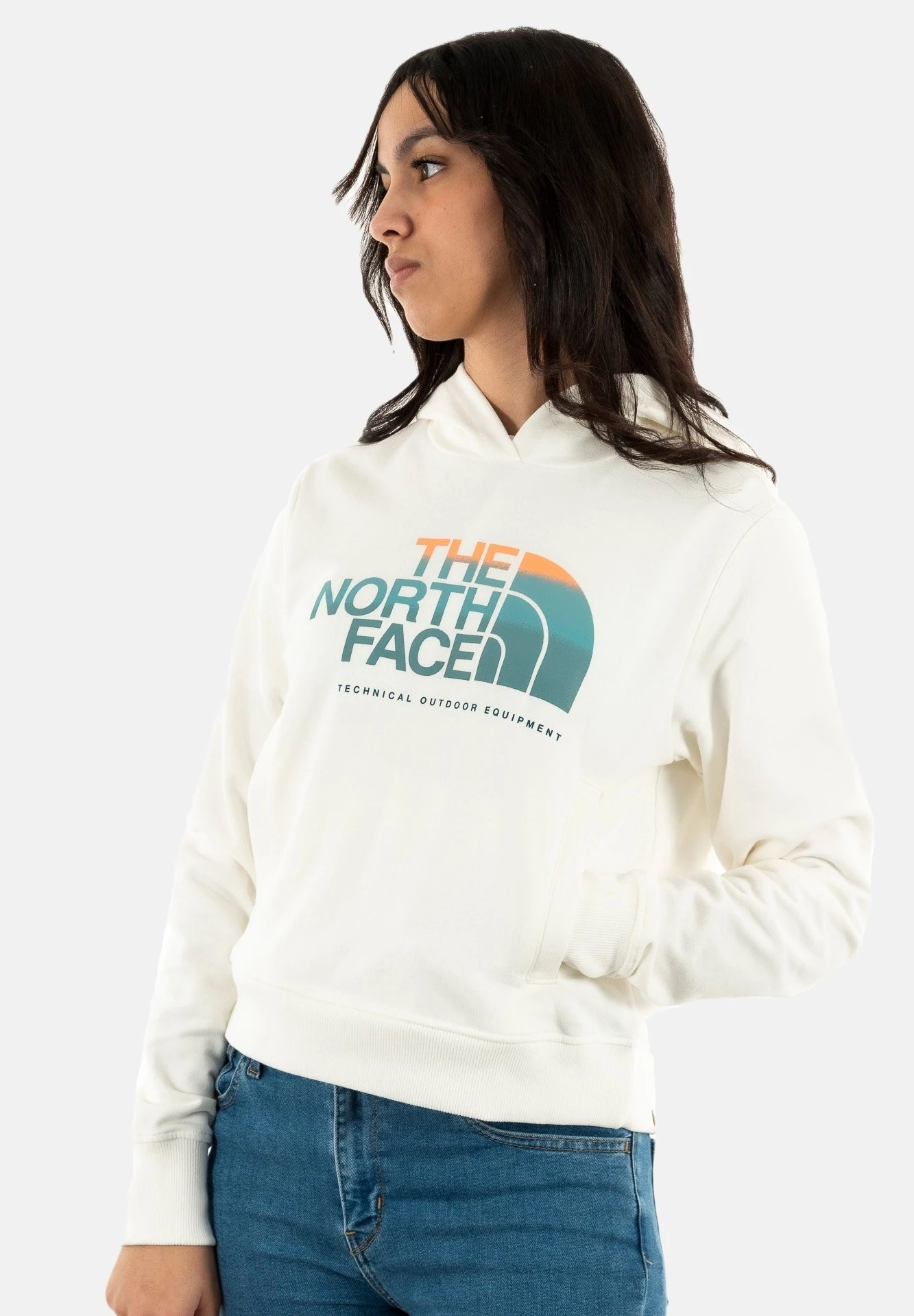 The North Face W D2 Graphic Crop- Eu - Sweatshirt - Gardenia White 3 The North Face W D2 Graphic Crop- Eu - Sweatshirt - Gardenia White