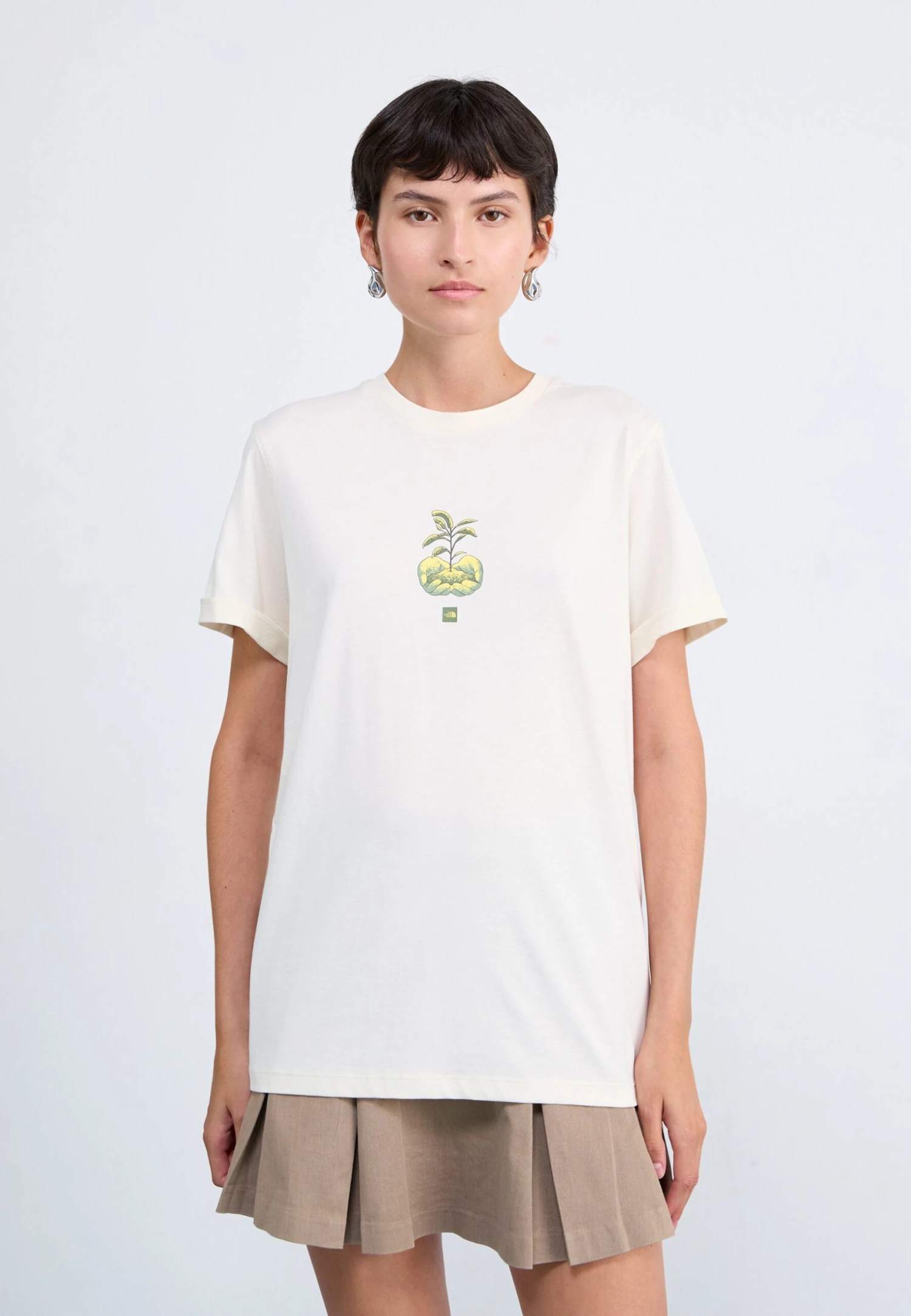 The North Face CONNECT RELAXED TEE GRAPHIC - Print T-shirt - White Dune 5 The North Face CONNECT RELAXED TEE GRAPHIC - Print T-shirt - White Dune - Image 3