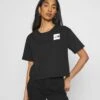 The North Face Cropped Fine Tee - Print T-Shirt - Black -The North Face 1ff1717cc32c40239db675693f82f40b