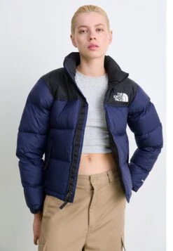 The North Face RETRO NUPTSE JACKET - Down Jacket - Summit Navy/black -The North Face 244eab1592db46a28e204e41fab8fc29