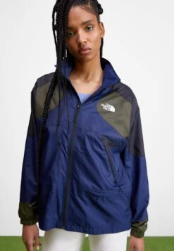 The North Face Jacket - Windbreaker - New Taupe Green/Summit Navy
