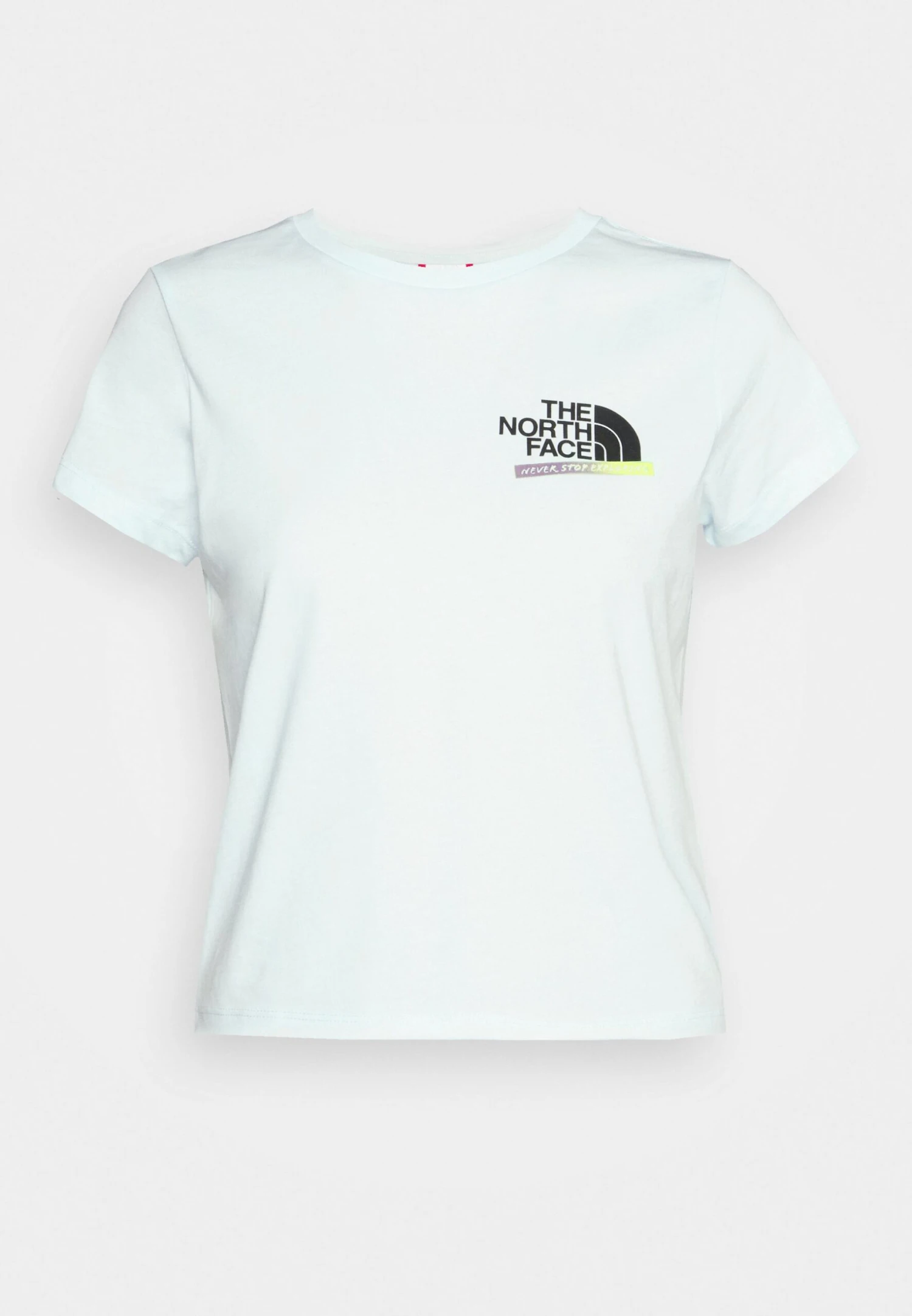 The North Face Graphic Fitted Tee - Print T-Shirt - Skylight Blue 7 The North Face Graphic Fitted Tee - Print T-Shirt - Skylight Blue - Image 6
