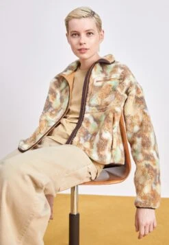 The North Face Extreme Jacket - Fleece Jacket - Almond Butter/Coal Brown