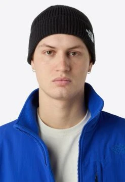 The North Face LOGO BOX CUFFED BEANIE UNISEX - Beanie - Tnf Black