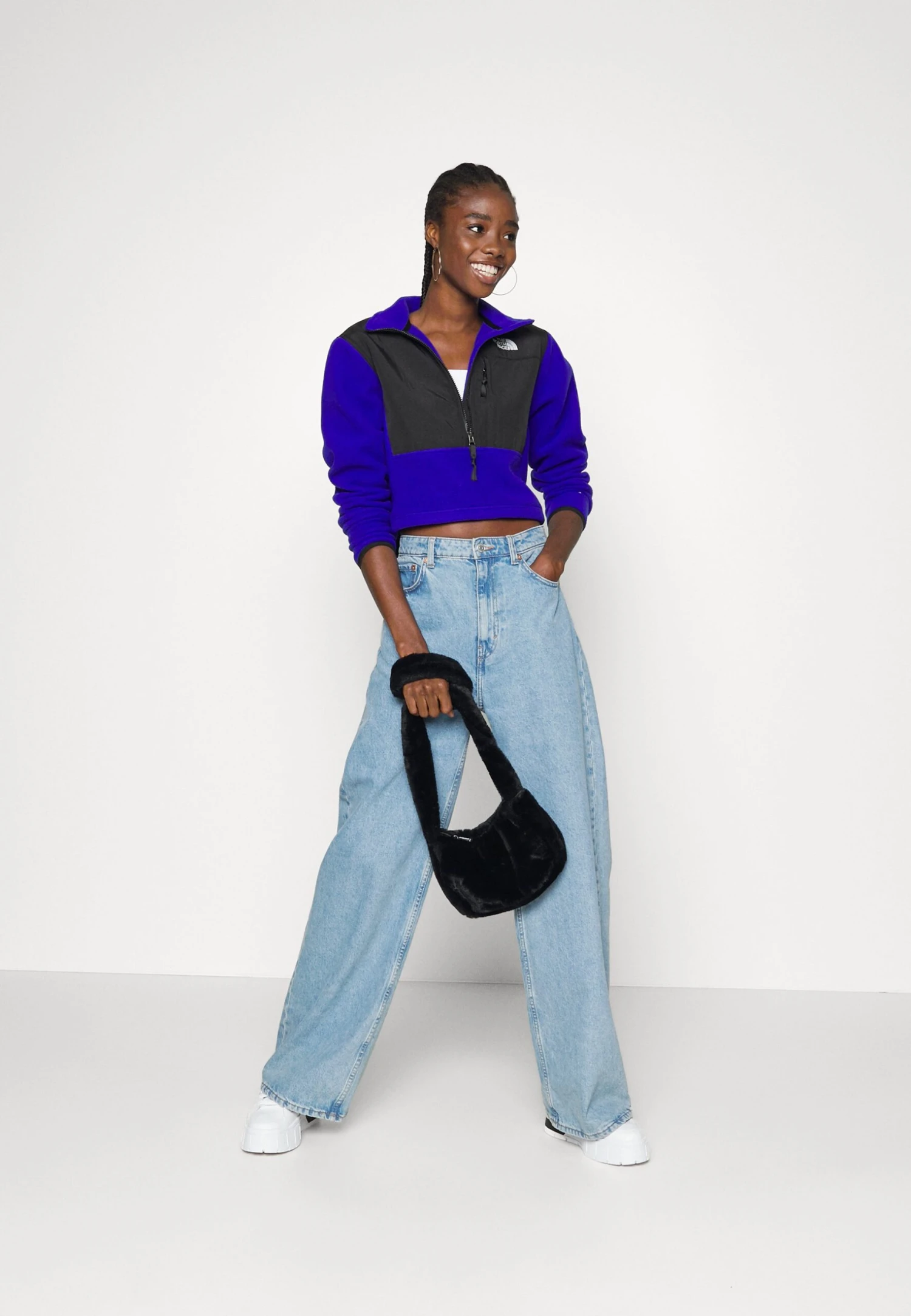 The North Face Denali Crop - Fleece Jumper - Lapis Blue 7 The North Face Denali Crop - Fleece Jumper - Lapis Blue - Image 5