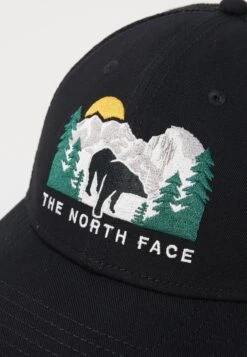 The North Face EMBROIDERED MUDDER TRUCKER UNISEX - Cap - Black/bear Graphic -The North Face 349591e064bf48d1b814271fe8d4ae95