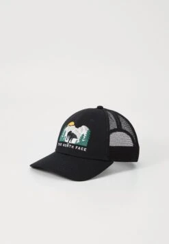 The North Face EMBROIDERED MUDDER TRUCKER UNISEX - Cap - Black/bear Graphic