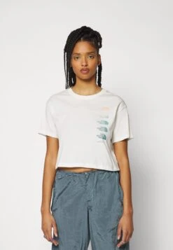 The North Face Graphic Crop Tee - Print T-Shirt - Gardenia White 12 The North Face Graphic Crop Tee - Print T-Shirt - Gardenia White -The North Face 383165e7af014804ae98363f8ed3fe54