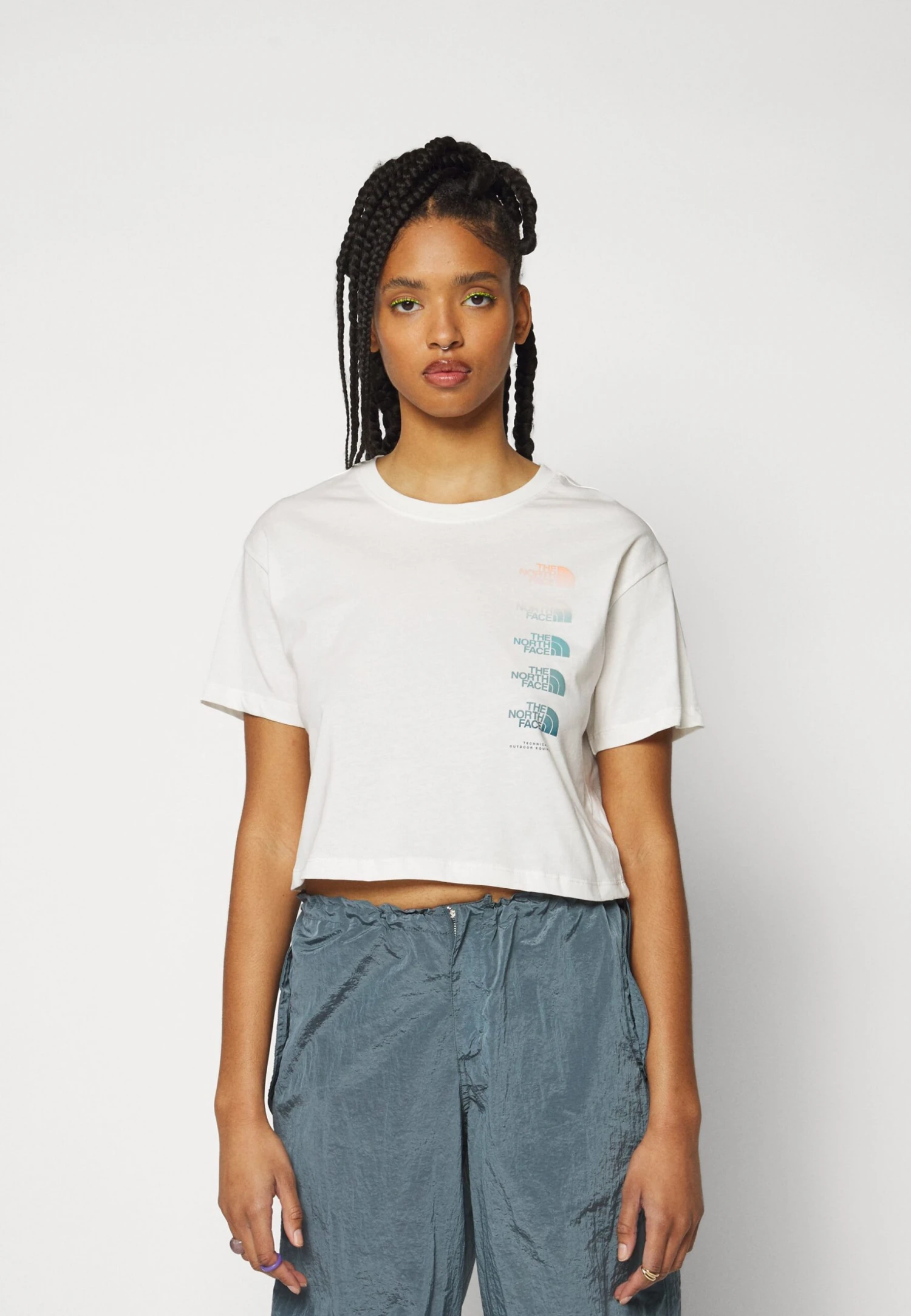 The North Face Graphic Crop Tee - Print T-Shirt - Gardenia White 5 The North Face Graphic Crop Tee - Print T-Shirt - Gardenia White - Image 3