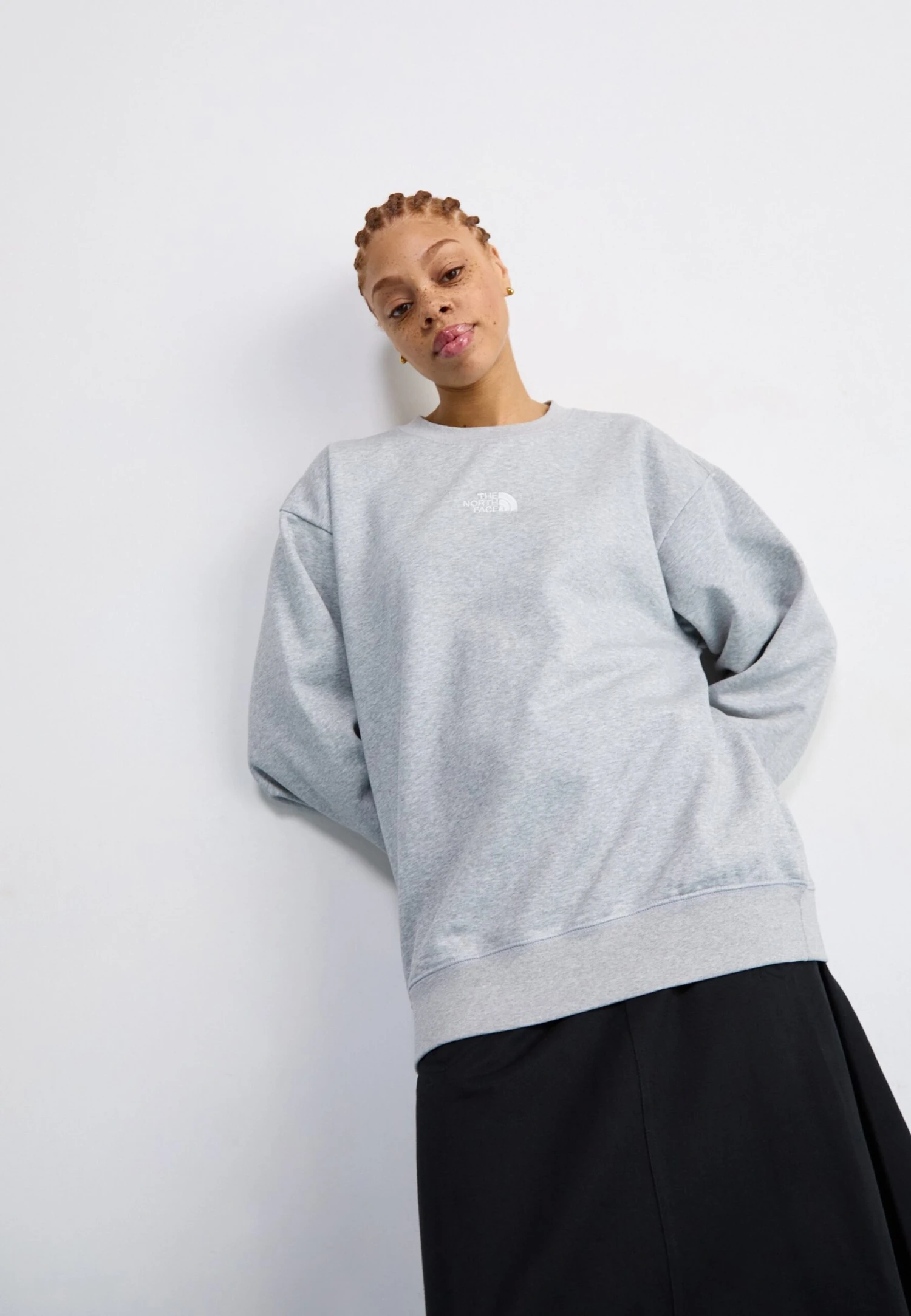 The North Face ESSENTIAL OVERSIZE CREW - Sweatshirt - Light Grey Heather 6 The North Face ESSENTIAL OVERSIZE CREW - Sweatshirt - Light Grey Heather - Image 4