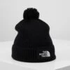 The North Face Logo Box Pom Beanie Unisex - Beanie - Black -The North Face 417a67717a494039a1b2541a00710995