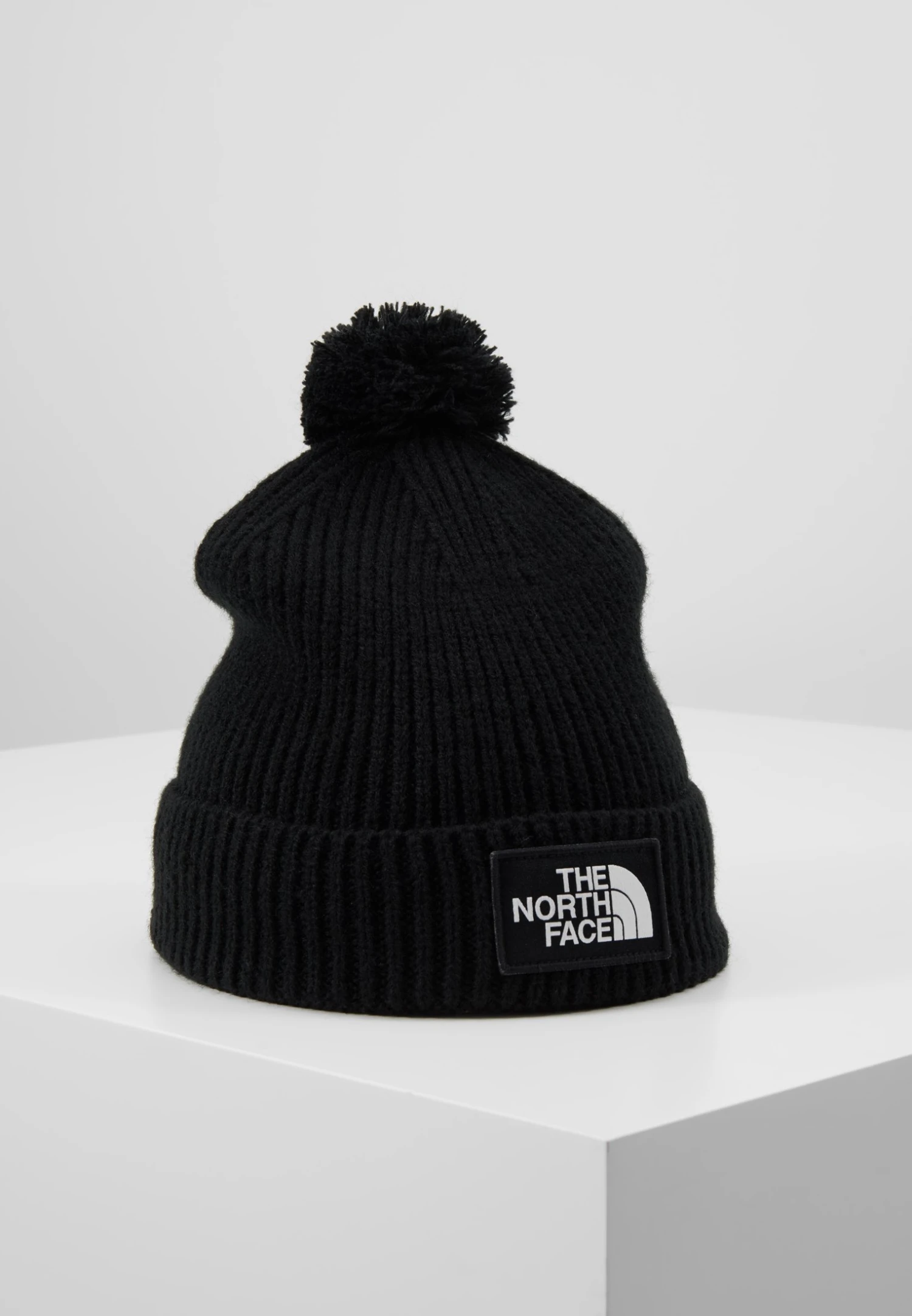 The North Face Logo Box Pom Beanie Unisex - Beanie - Black 3 The North Face Logo Box Pom Beanie Unisex - Beanie - Black
