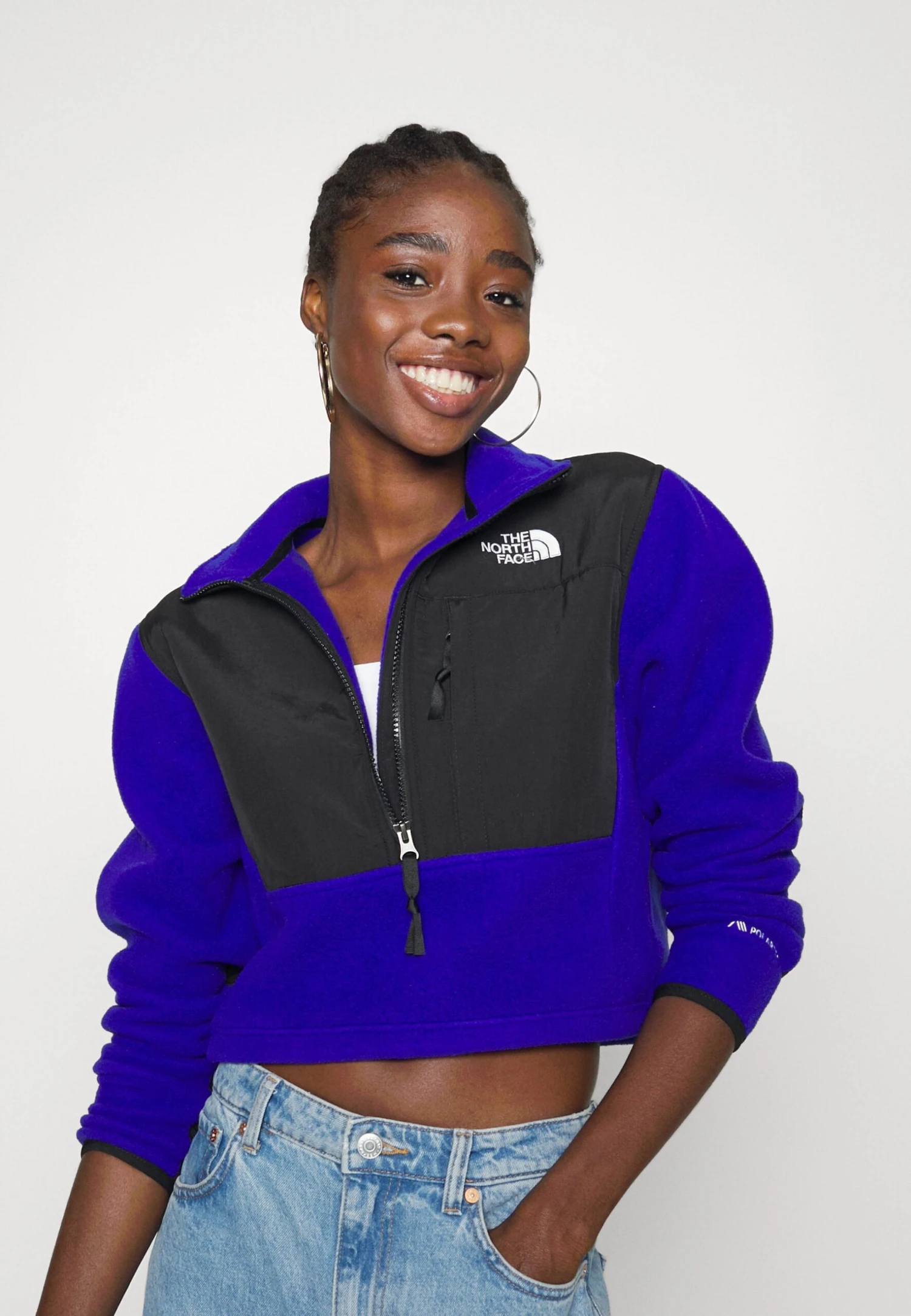 The North Face Denali Crop - Fleece Jumper - Lapis Blue 8 The North Face Denali Crop - Fleece Jumper - Lapis Blue - Image 6