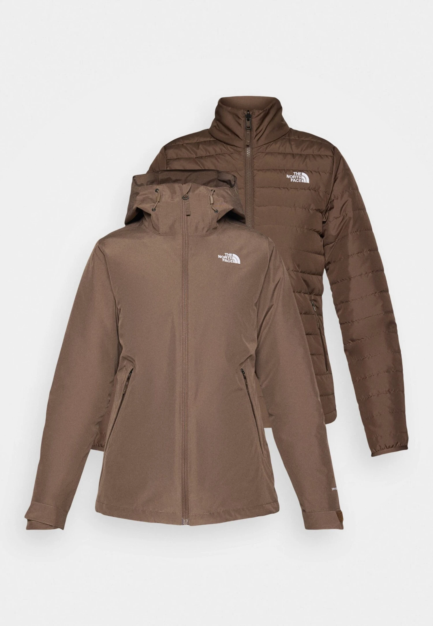 The North Face CARTO TRICLIMATE HOODED JACKET - Waterproof Jacket - Smokey Brown 8 The North Face CARTO TRICLIMATE HOODED JACKET - Waterproof Jacket - Smokey Brown - Image 6