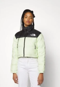 The North Face Nuptse Short Jacket - Down Jacket - Lime Cream -The North Face 59ca6f56a5054c258814bd6c08cbe7d1