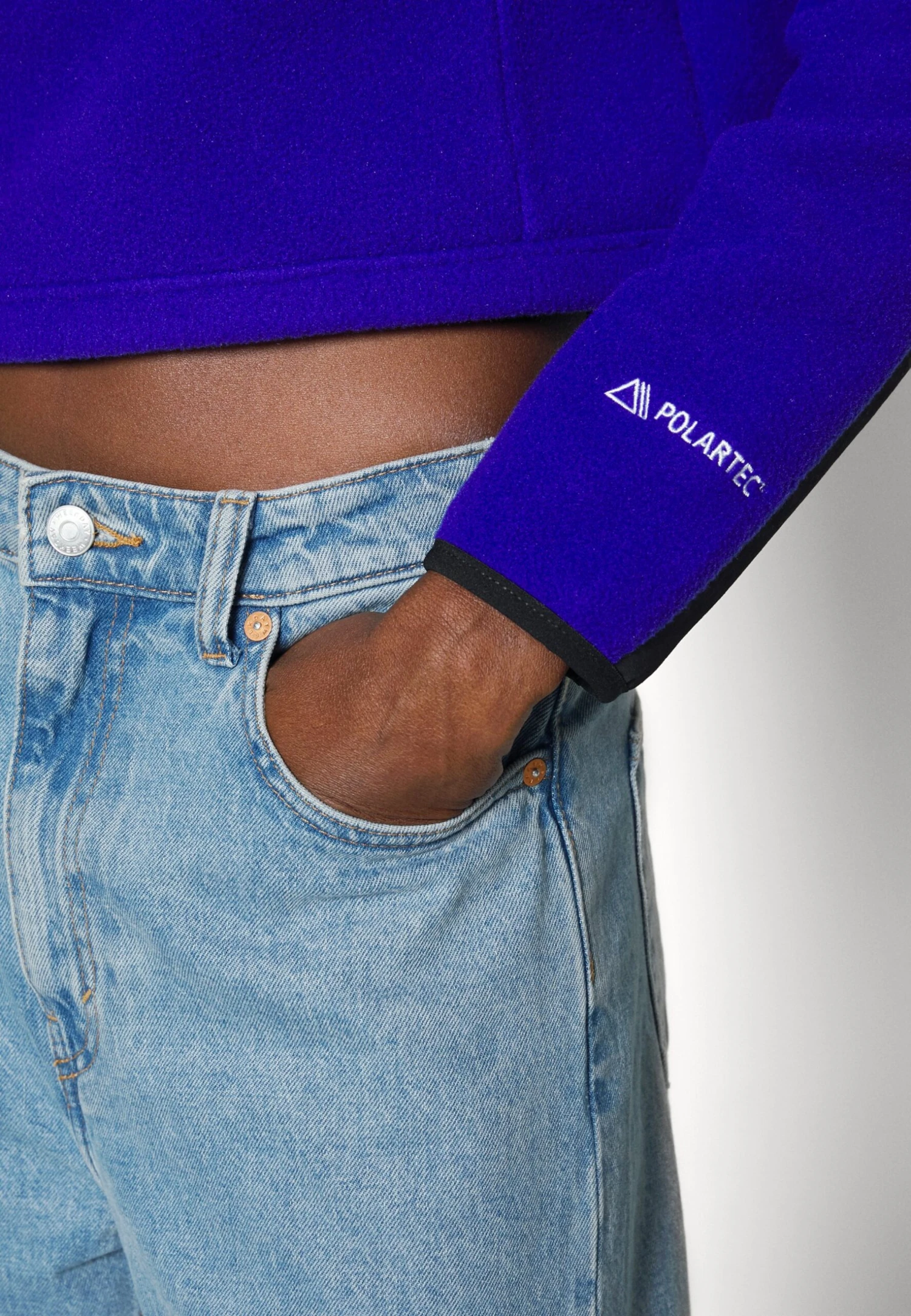 The North Face Denali Crop - Fleece Jumper - Lapis Blue 9 The North Face Denali Crop - Fleece Jumper - Lapis Blue - Image 7