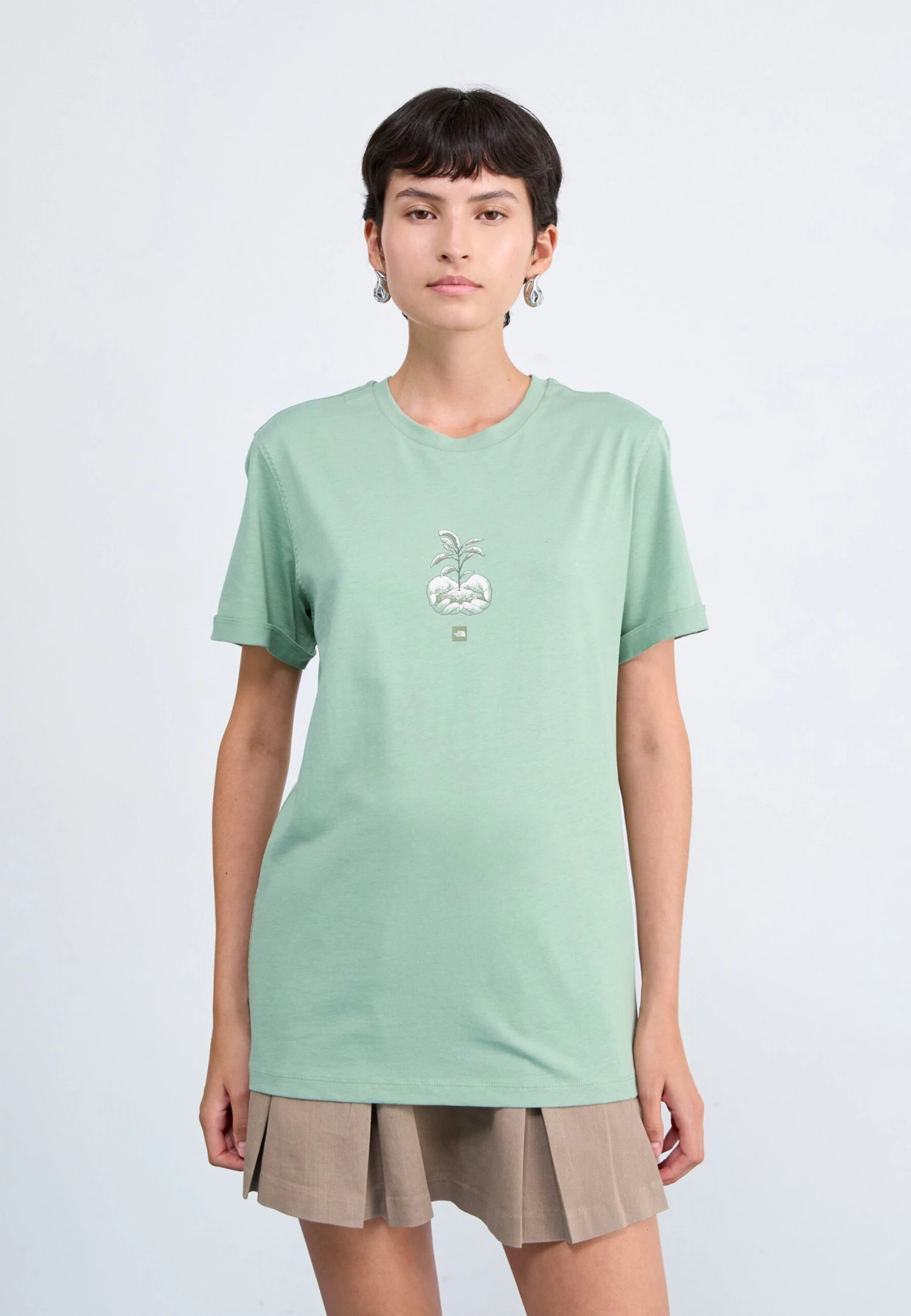 The North Face CONNECT RELAXED TEE GRAPHIC - Print T-shirt - Slate Moss 3 The North Face CONNECT RELAXED TEE GRAPHIC - Print T-shirt - Slate Moss