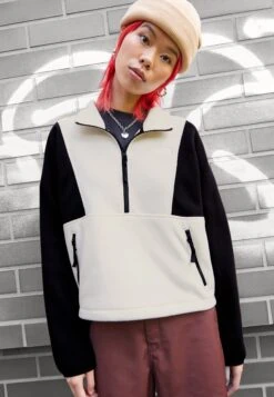 The North Face Attitude Zip - Fleece Jumper - Gardenia White/Black