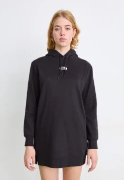 The North Face ESSENTIAL RELAXED HOODIE DRESS - Day Dress - Black