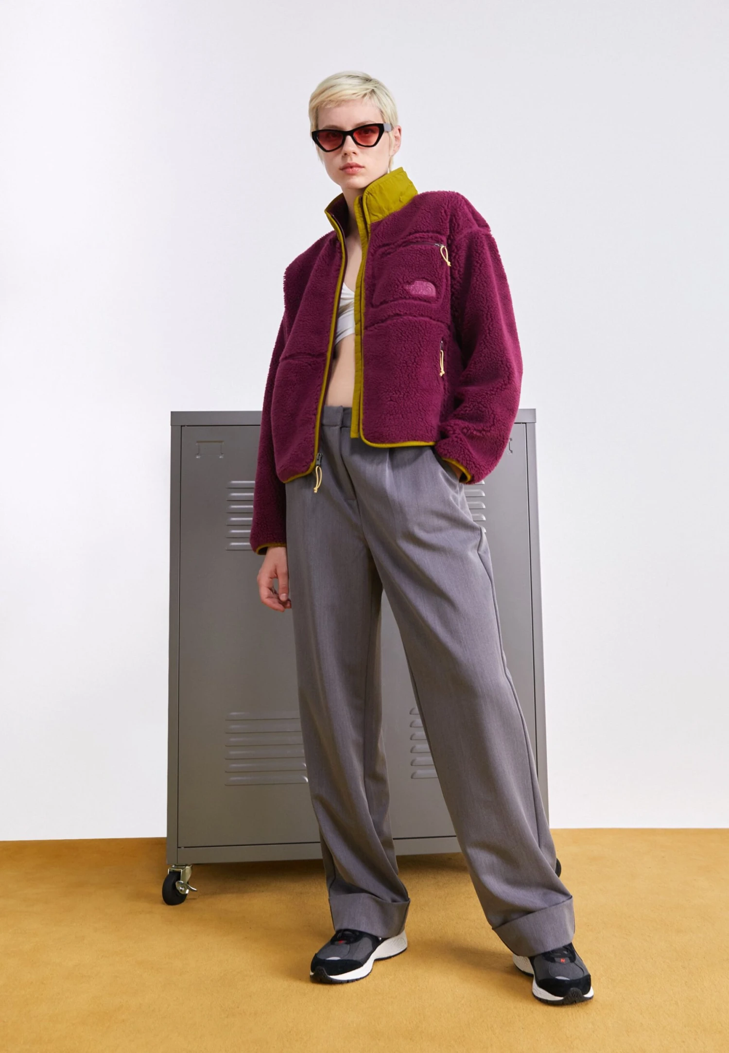 The North Face Extreme Jacket - Fleece Jacket - Boysenberry/Sulphur Moss 4 The North Face Extreme Jacket - Fleece Jacket - Boysenberry/Sulphur Moss - Image 2