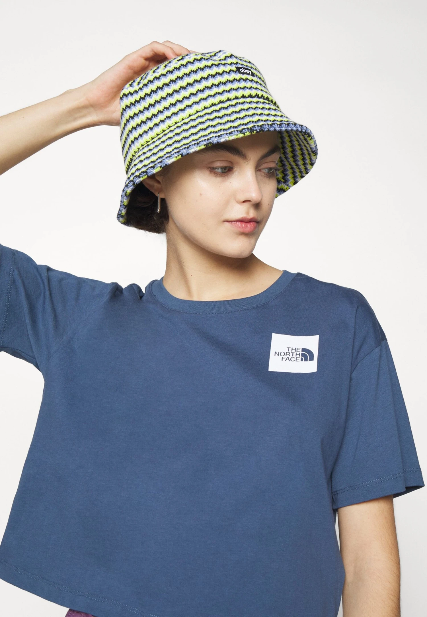 The North Face Cropped Fine Tee - Print T-Shirt - Shady Blue 8 The North Face Cropped Fine Tee - Print T-Shirt - Shady Blue - Image 6