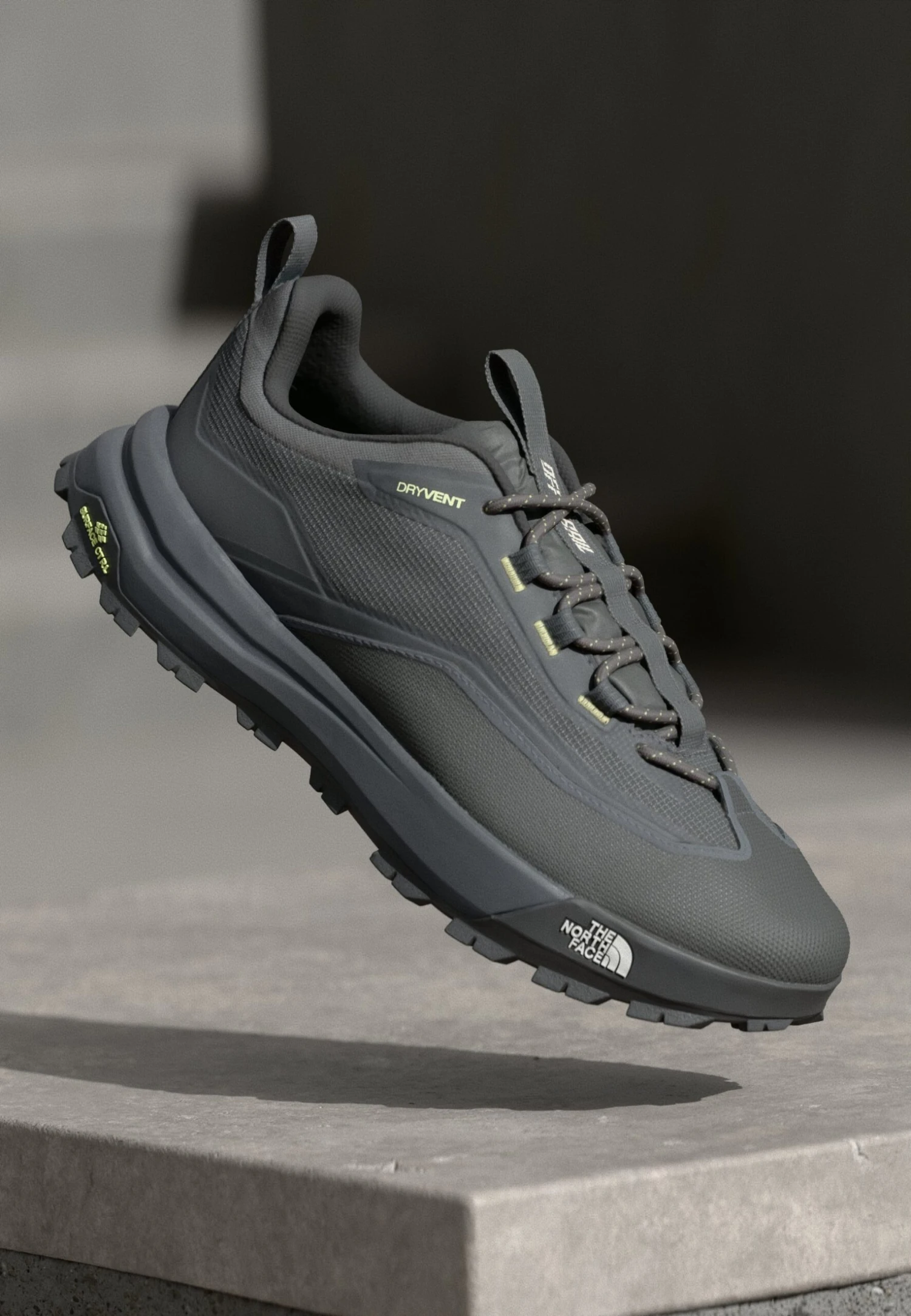 The North Face OFFTRAIL VE WP UNISEX - Trainers - Anthracite Grey/astro Lime 3 The North Face OFFTRAIL VE WP UNISEX - Trainers - Anthracite Grey/astro Lime