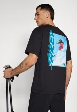 The North Face NSE SLOPES RELAXED TEE GRAPHIC UNISEX - Print T-shirt - Black -The North Face 7ffd596863624294b239411e9d6981e5