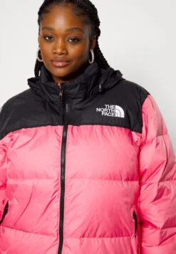 The North Face Retro Nuptse Jacket Plus Size - Down Jacket - Cosmo Pink -The North Face 821c9116a7314b37bd7deb93715dba44