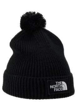 The North Face Logo Box Pom Beanie Unisex - Beanie - Black 12 The North Face Logo Box Pom Beanie Unisex - Beanie - Black -The North Face 82271cb623884565877267b814b84c18