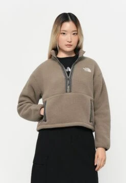 The North Face W TNF FLEESKI 1/4 ZIP PO - Fleece Jumper - Mocha Brown -The North Face 8795d9b0419d4df799ffba95a4b84f67