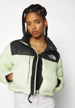 The North Face Nuptse Short Jacket - Down Jacket - Lime Cream -The North Face 910faf39aa294227bf6e37bbd4f30044