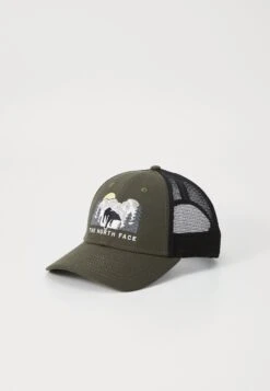 The North Face EMBROIDERED MUDDER TRUCKER UNISEX - Cap - Black/bear Graphic -The North Face 9316a478f9054329ba61f1d38cf8ebaa