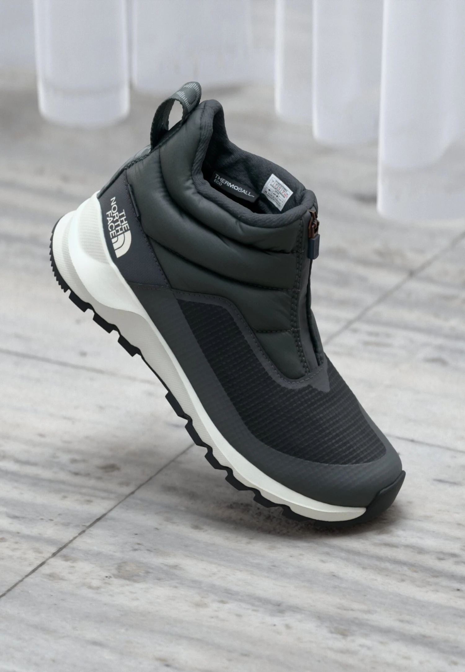 The North Face PROGRESSIVE ZIP II WP - Winter Boots - Anthracite Grey/white Ash 3 The North Face PROGRESSIVE ZIP II WP - Winter Boots - Anthracite Grey/white Ash