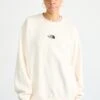 The North Face ESSENTIAL OVERSIZE CREW - Sweatshirt - White Dune -The North Face 99aa0f313dcc4d32be382c64914f5318