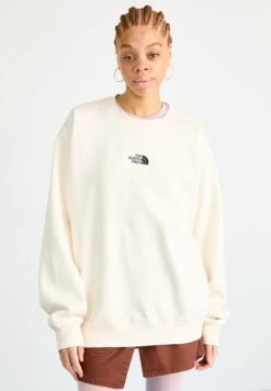 The North Face ESSENTIAL OVERSIZE CREW - Sweatshirt - White Dune