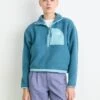 The North Face YUMIORI OFF PEAK ZIP - Fleece Jumper - Space/blue Eclipse