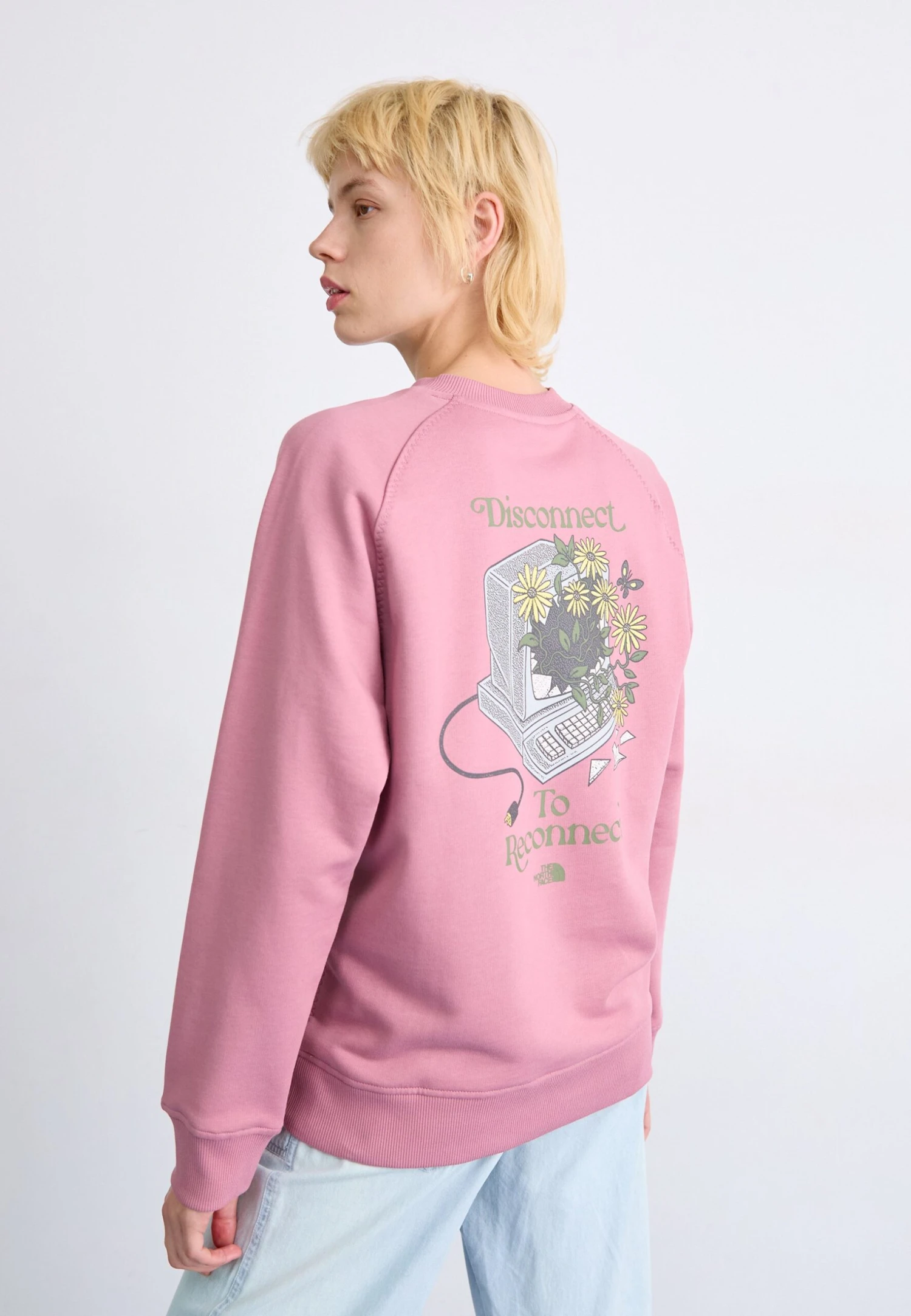 The North Face CONNECT RELAXED CREW GRAPHIC - Sweatshirt - Nostalgia Rose 3 The North Face CONNECT RELAXED CREW GRAPHIC - Sweatshirt - Nostalgia Rose