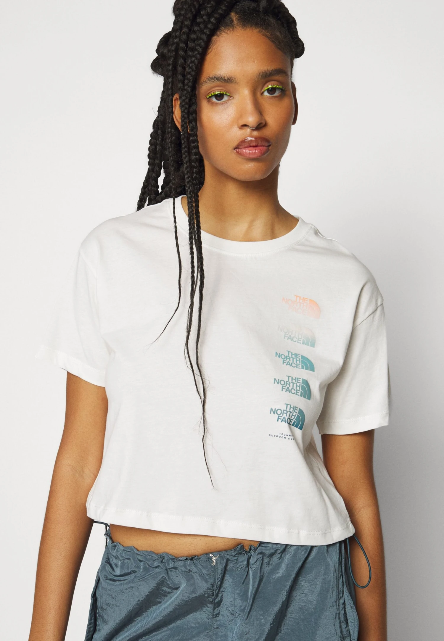 The North Face Graphic Crop Tee - Print T-Shirt - Gardenia White 8 The North Face Graphic Crop Tee - Print T-Shirt - Gardenia White - Image 6