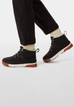 The North Face SIERRA MID LACE WP - Winter Boots - BLACK/GARDENIA WHITE