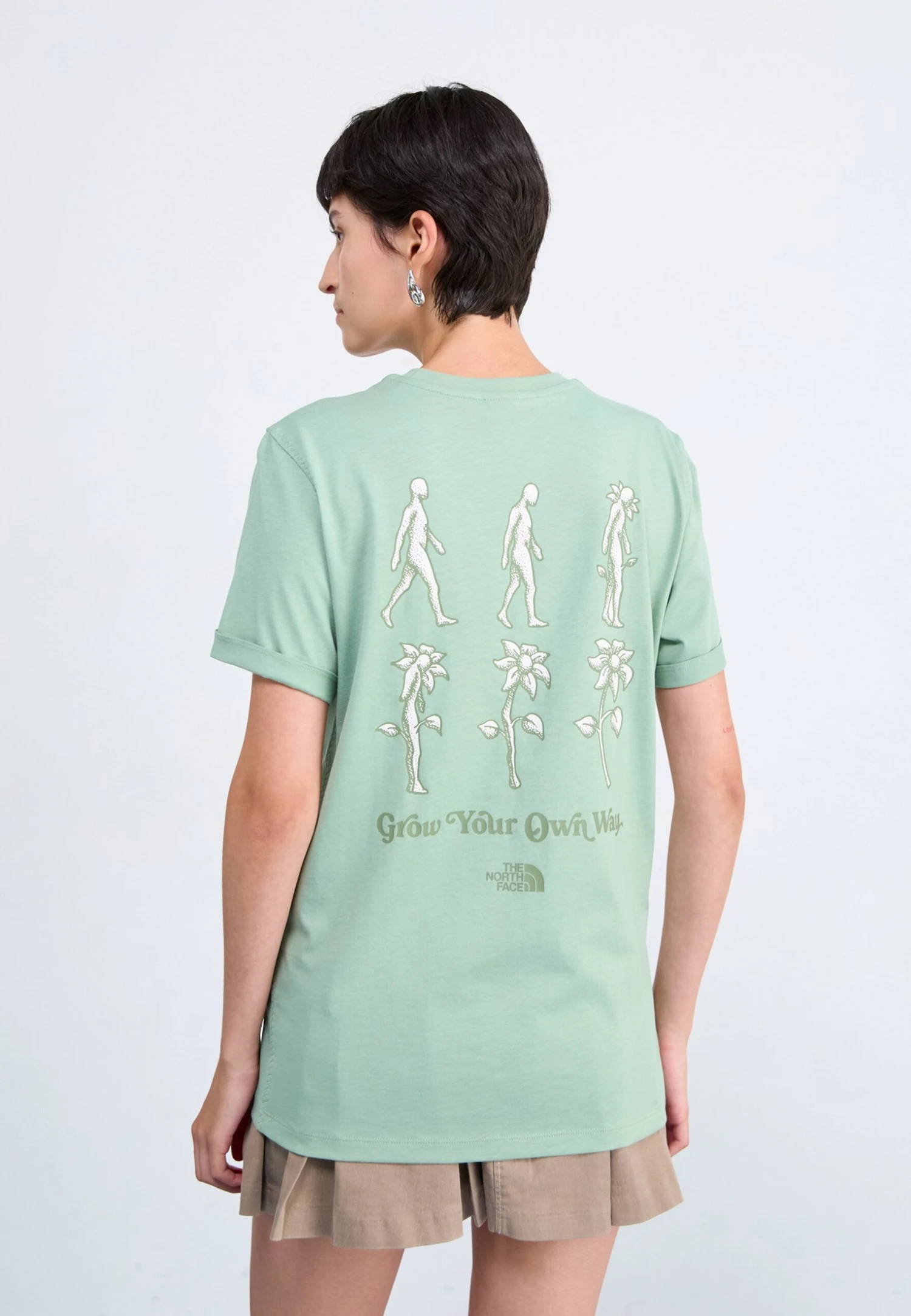 The North Face CONNECT RELAXED TEE GRAPHIC - Print T-shirt - Slate Moss 5 The North Face CONNECT RELAXED TEE GRAPHIC - Print T-shirt - Slate Moss - Image 3