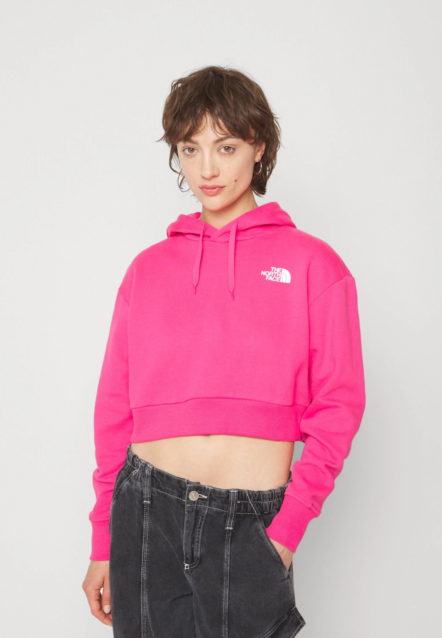 The North Face Trend Crop Hoodie - Hoodie - Pink Glo 5 The North Face Trend Crop Hoodie - Hoodie - Pink Glo - Image 3