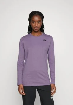 The North Face Simple Dome Tee - Long Sleeved Top - Lunar Slate