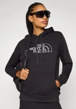 The North Face DREW PEAK LIGHT HOODIE - Hoodie - Black/white -The North Face b7eb7c144a5d45ec8fc5a3ce391ddac0