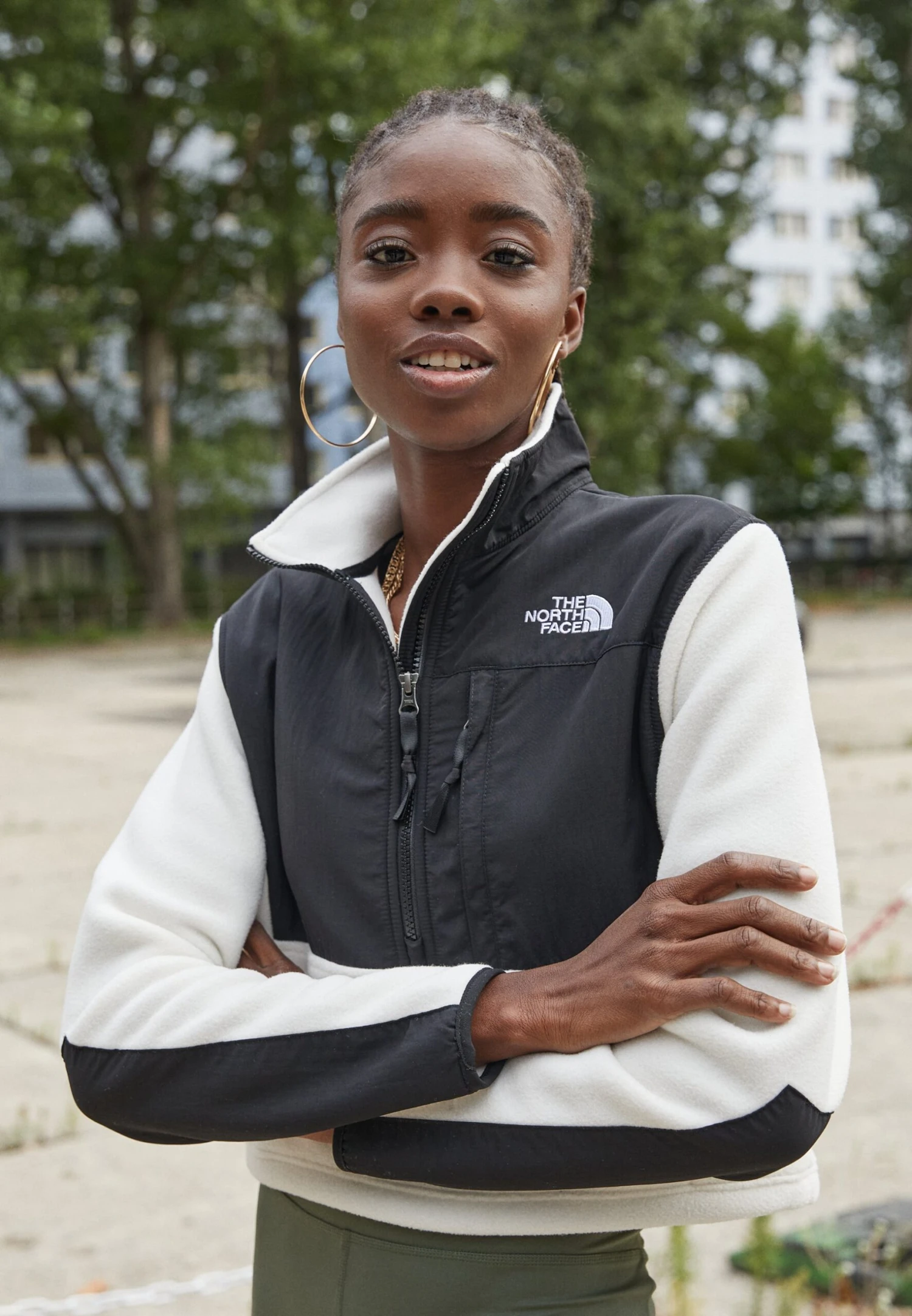 The North Face Denali Crop - Fleece Jumper - Gardenia White 3 The North Face Denali Crop - Fleece Jumper - Gardenia White