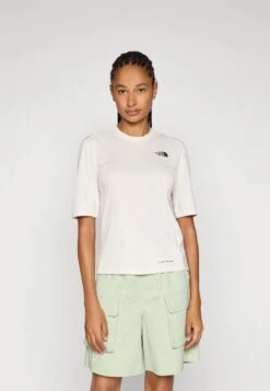 The North Face SHADOW SHORT SLEEVE - Sports T-shirt - White Dune